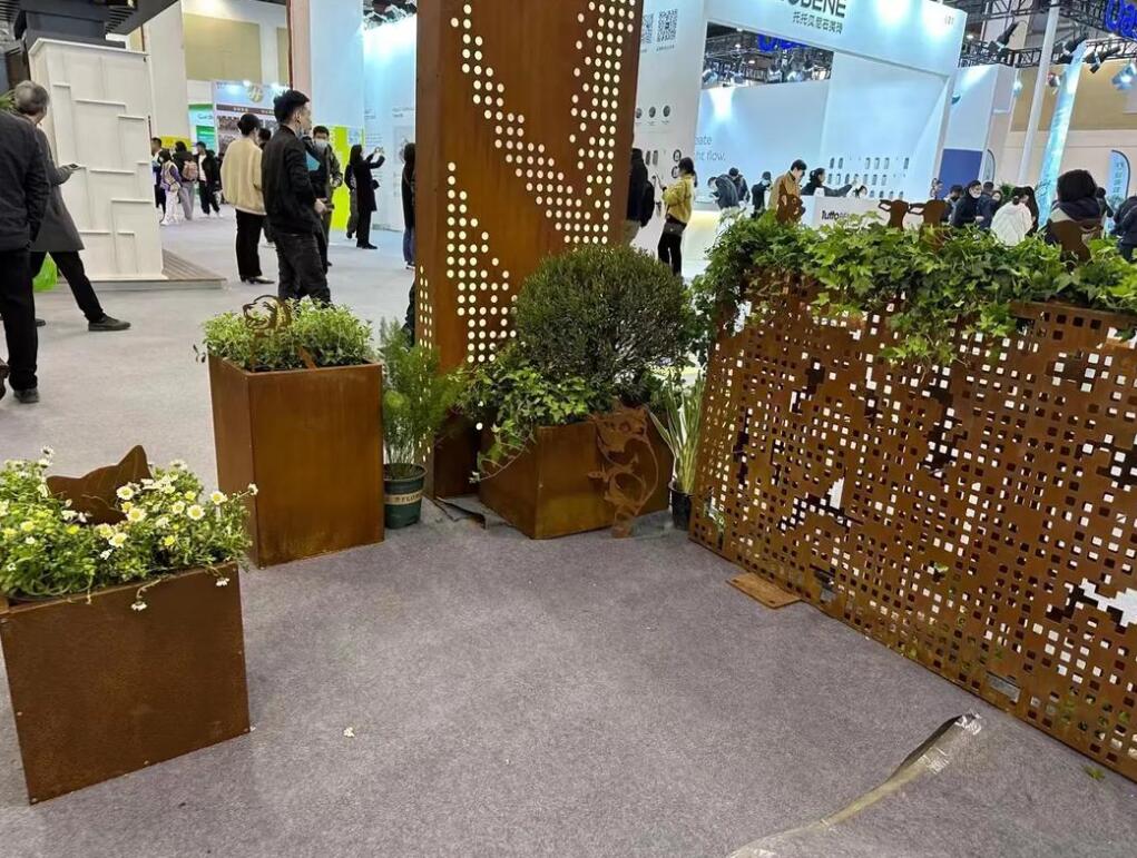 雨花耐候钢花箱